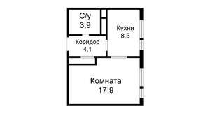 1-к квартира, на длительный срок, 36м2, 2/11 этаж