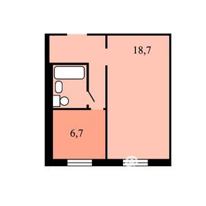1-к квартира, на длительный срок, 32м2, 8/9 этаж