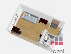 Студия квартира, на длительный срок, 24м2, 6/17 этаж