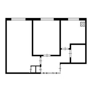 2-к квартира, на длительный срок, 43м2, 1/9 этаж