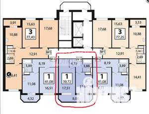 1-к квартира, на длительный срок, 37м2, 7/19 этаж