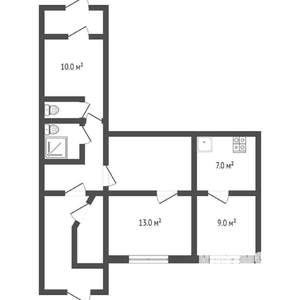 3-к квартира, на длительный срок, 76м2, 11/14 этаж