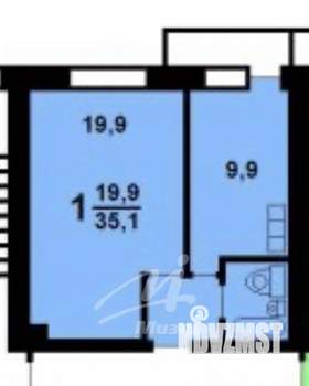 1-к квартира, на длительный срок, 35м2, 7/12 этаж