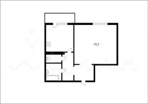 1-к квартира, на длительный срок, 38м2, 14/22 этаж