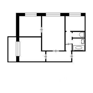 3-к квартира, на длительный срок, 50м2, 9/9 этаж