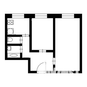 2-к квартира, на длительный срок, 44м2, 7/9 этаж
