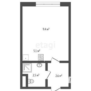 Студия квартира, вторичка, 20м2, 8/11 этаж