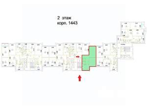 2-к квартира, вторичка, 58м2, 2/17 этаж