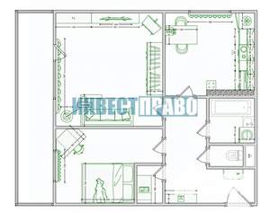 2-к квартира, вторичка, 64м2, 8/21 этаж