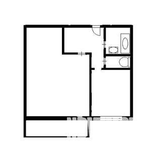 1-к квартира, вторичка, 41м2, 1/10 этаж