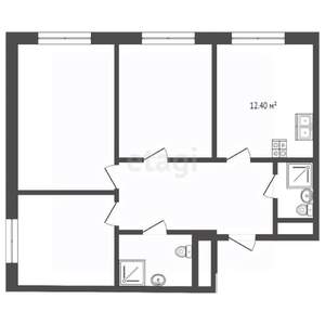 3-к квартира, вторичка, 75м2, 11/18 этаж