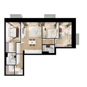 3-к квартира, вторичка, 80м2, 3/28 этаж