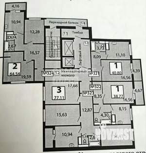2-к квартира, вторичка, 63м2, 11/15 этаж