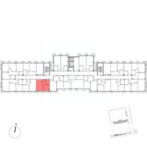 1-к квартира, вторичка, 32м2, 4/7 этаж