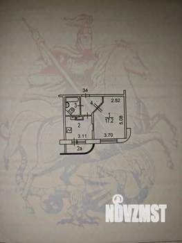 1-к квартира, вторичка, 33м2, 10/15 этаж
