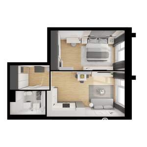 1-к квартира, вторичка, 42м2, 11/25 этаж