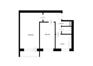 2-к квартира, вторичка, 42м2, 4/9 этаж