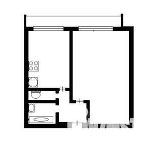 1-к квартира, вторичка, 37м2, 2/9 этаж