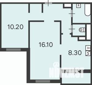 2-к квартира, вторичка, 46м2, 6/9 этаж