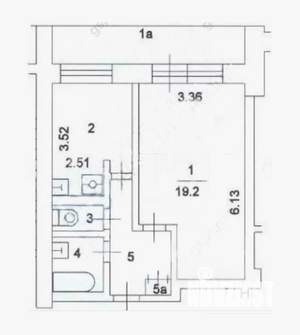 1-к квартира, вторичка, 37м2, 8/14 этаж