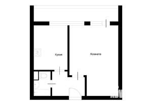 1-к квартира, вторичка, 34м2, 15/22 этаж