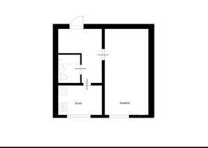 1-к квартира, вторичка, 38м2, 1/17 этаж