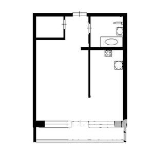 1-к квартира, вторичка, 42м2, 5/22 этаж