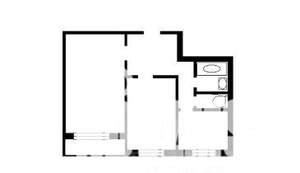 2-к квартира, вторичка, 43м2, 6/9 этаж