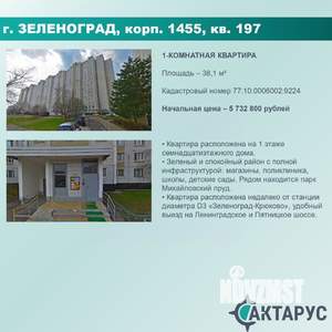 Студия квартира, вторичка, 38м2, 1/17 этаж