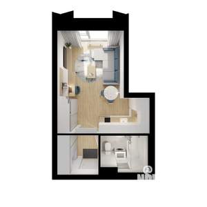 Студия квартира, вторичка, 24м2, 20/28 этаж