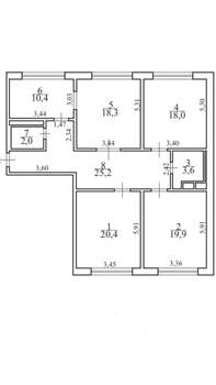 4-к квартира, вторичка, 117м2, 5/10 этаж