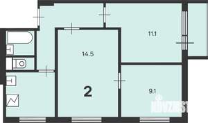 3-к квартира, вторичка, 50м2, 9/9 этаж