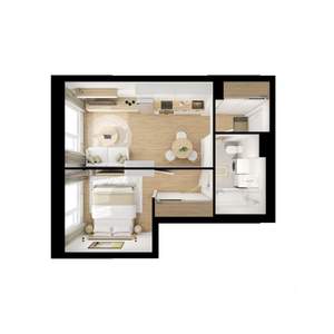 1-к квартира, вторичка, 35м2, 16/25 этаж