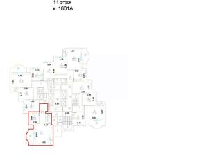 1-к квартира, вторичка, 42м2, 11/22 этаж