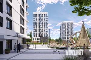 2-к квартира, строящийся дом, 56м2, 14/15 этаж