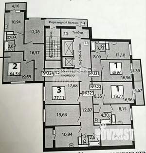 2-к квартира, вторичка, 65м2, 11/15 этаж
