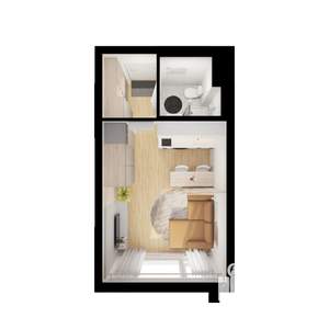 Студия квартира, вторичка, 20м2, 11/25 этаж