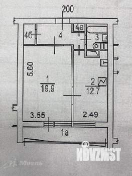 1-к квартира, вторичка, 43м2, 10/22 этаж