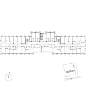 3-к квартира, строящийся дом, 65м2, 2/7 этаж