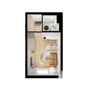 Студия квартира, вторичка, 20м2, 17/25 этаж