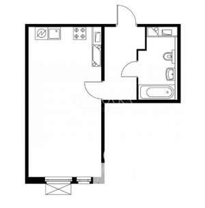 1-к квартира, вторичка, 35м2, 7/18 этаж