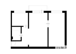 2-к квартира, вторичка, 45м2, 2/12 этаж