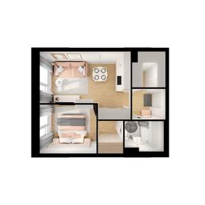 1-к квартира, вторичка, 38м2, 15/25 этаж