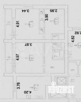 3-к квартира, вторичка, 90м2, 14/14 этаж