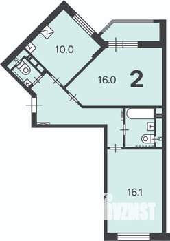 2-к квартира, вторичка, 57м2, 2/11 этаж