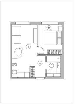 2-к квартира, вторичка, 34м2, 18/25 этаж