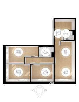 3-к квартира, вторичка, 84м2, 15/25 этаж