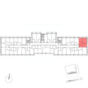 2-к квартира, вторичка, 44м2, 7/7 этаж