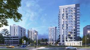 2-к квартира, строящийся дом, 56м2, 5/14 этаж