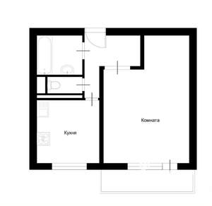 1-к квартира, вторичка, 39м2, 2/14 этаж